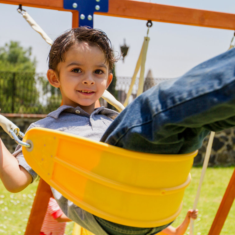 Double baby best sale swing set